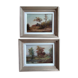 Pair of old paintings
