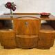 Art Deco Vintage Burr Walnut Cocktail Cabinet Sideboard Beautility1930-1940