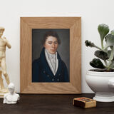 Portrait print man in pastel 1818 - 18 x 24 cm