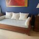 CONVERTIBLE BOAT BED IN PAINTED CHERRY WOOD