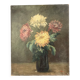Old Painting Oil on Canvas Late 19th Century – Still Life with Chrysanthemums