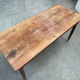 Ancienne table de brasserie en noyer année 1900