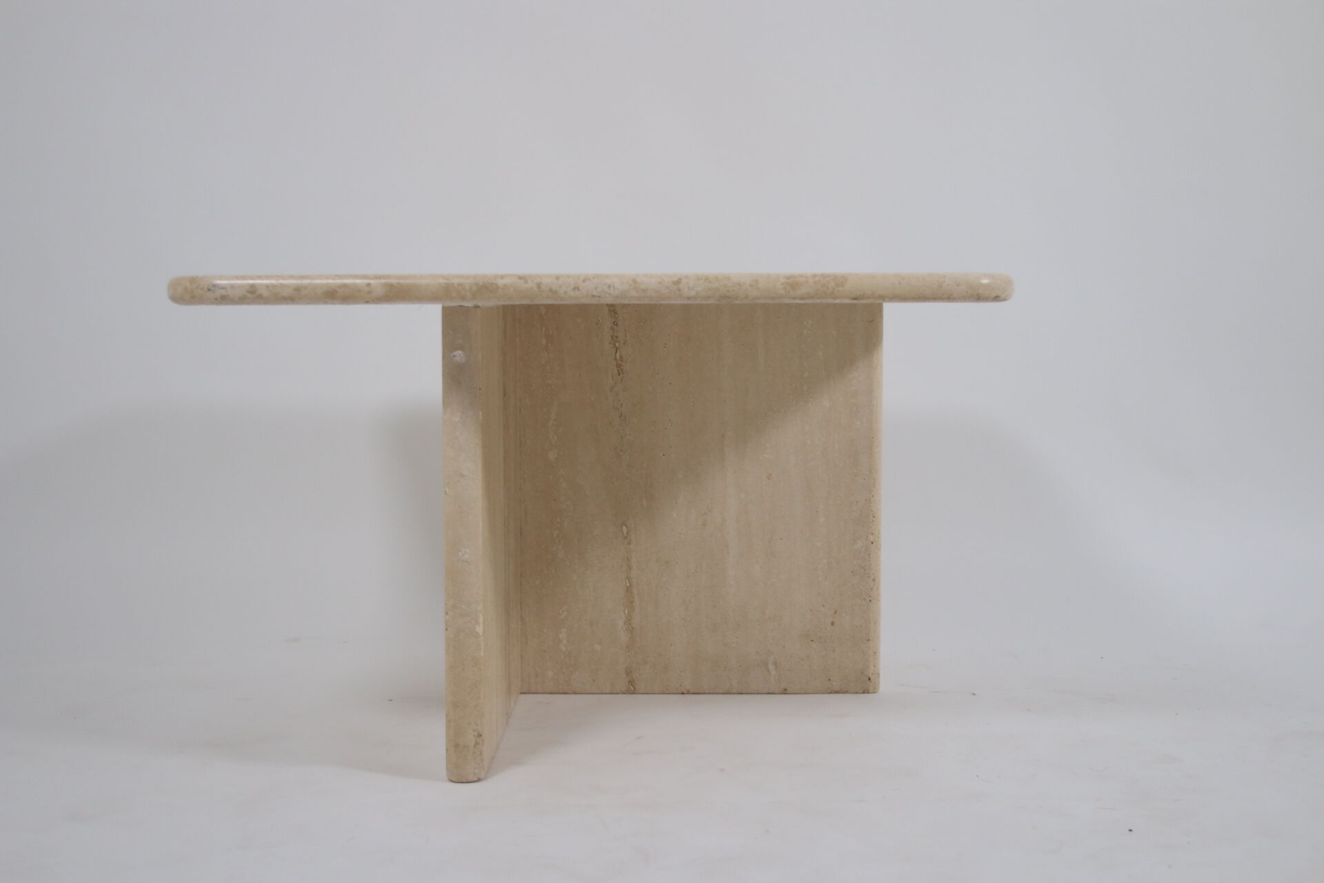 French travertine marble table set 1960