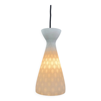 Glass hanging lamp by Aloys Gangkofner IBIZA for Peill & Putzler 1960