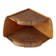 Art Deco oak corner shelf