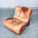 Mid-Century Modern Italian Leather Sectional Sofa by Ipe, Italy, 1970s, Set of 5