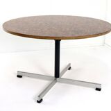 Round copper dining table