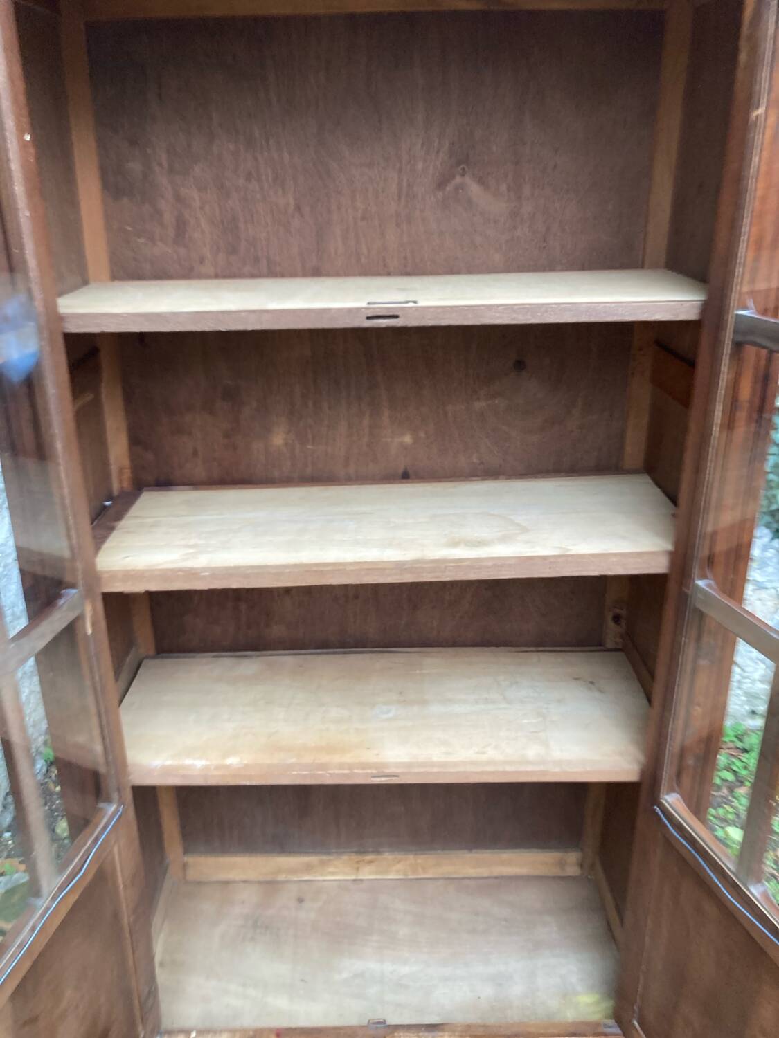 Vintage glass-fronted cabinet