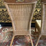 4 chaises en osier