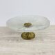 Mid-century design centrepiece crystal and brass bowl, 1960s