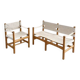 Chair and bench by Børge Mogensen for Fredericia