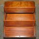 Military desk Harrods in Burr Yew wood with leather, country style.