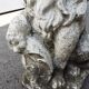 Vintage stone garden lions xxeme
