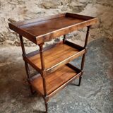 Vintage French shelf in cherry wood, 1920s.