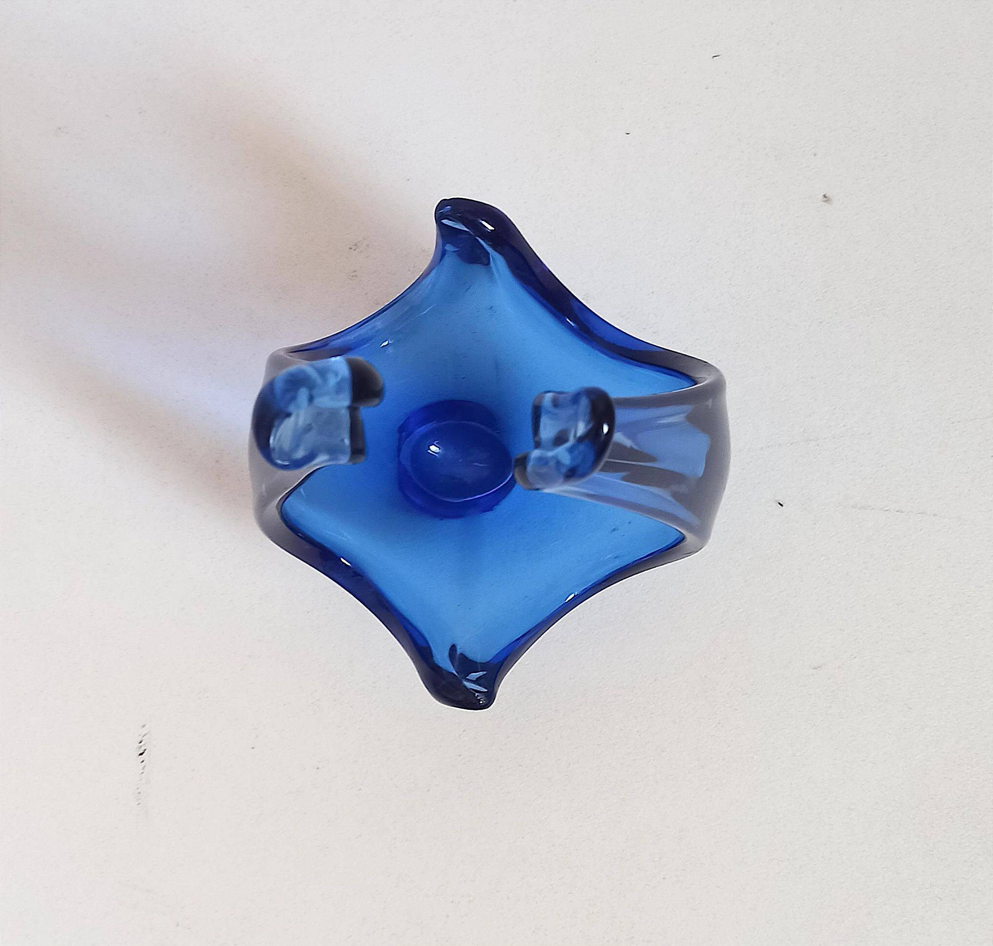 Viartec basket blue Colbat 70s Height 29.4 cm