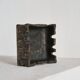 Bronze catchall in Brutalist style from the 1960s.
