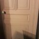 Haussmannian door 83x220.5cm with an old glazed transom frame.