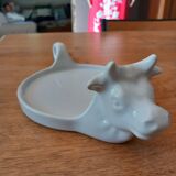 Porcelain cow head dish, for camembert
