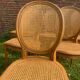 Set of 6 Louis XVI style cane medallion chairs