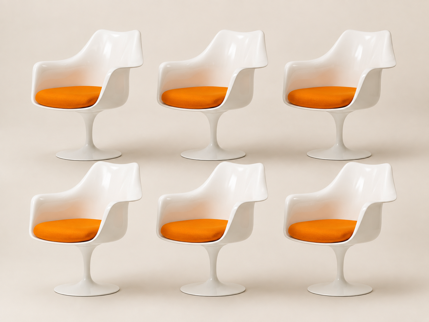 Eero Saarinen & Knoll set of 6 chairs