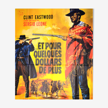 Original movie poster "And for a few more dollars" 1966 Clint Eastwood
