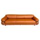 Sesann Leather Sofa by Gianfranco Frattini for Cassina, 1972