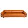 Sesann Leather Sofa by Gianfranco Frattini for Cassina, 1972