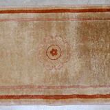 Handmade Chinese vintage carpet 64cm x 128cm 1970s