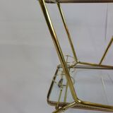 Elegant food trolley - brass - vintage.
