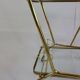 Elegant food trolley - brass - vintage.