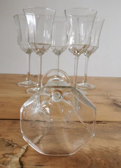 Service of 6 Luminarc water glasses France