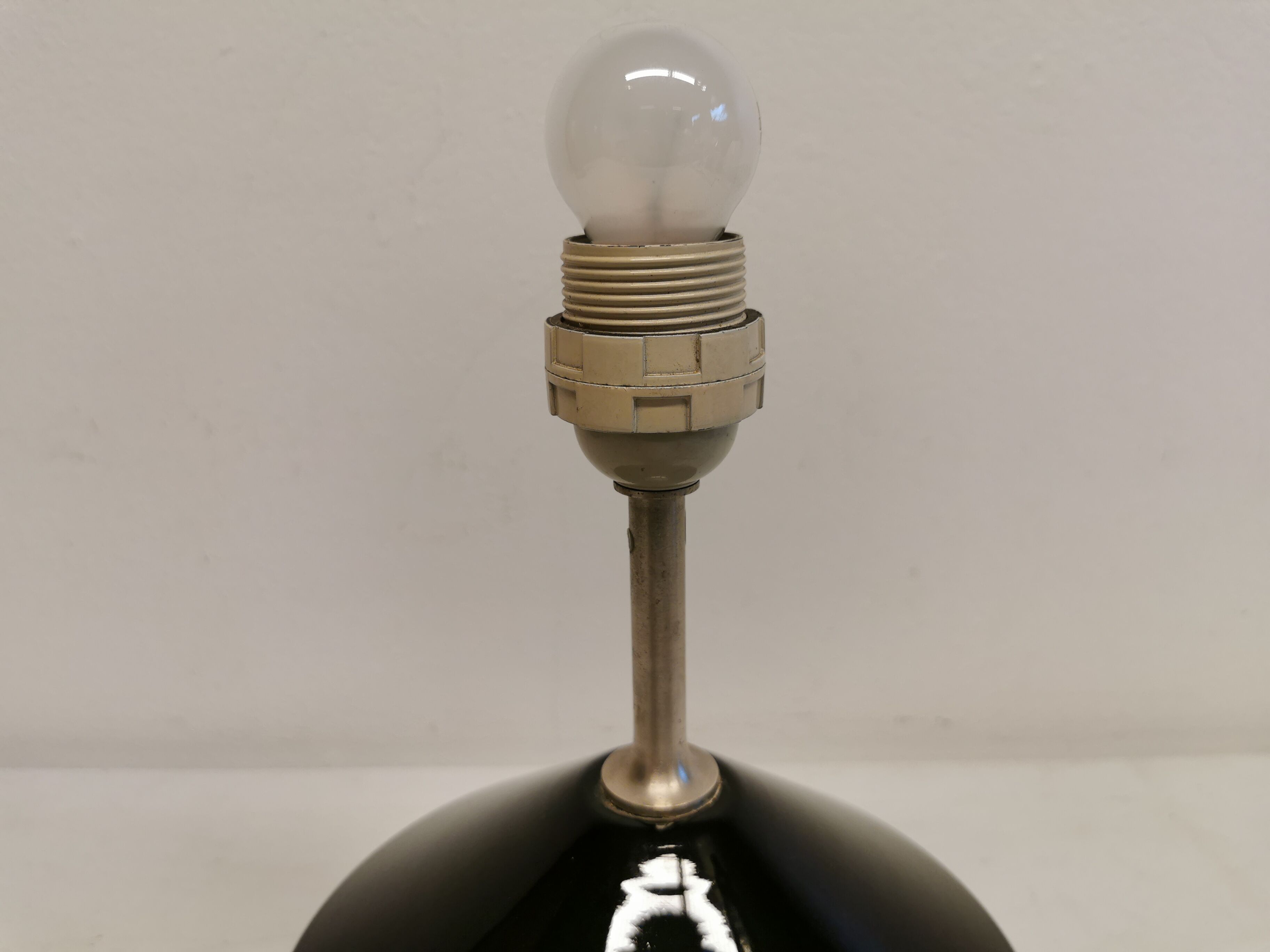 Royal Copenhagen Table Lamp made of hard pressed black glass