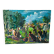 Picnic scene signed