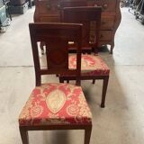 lot de trois chaises anciennes de style Empire.