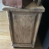 Old Parisian buffet with patinated solid wood