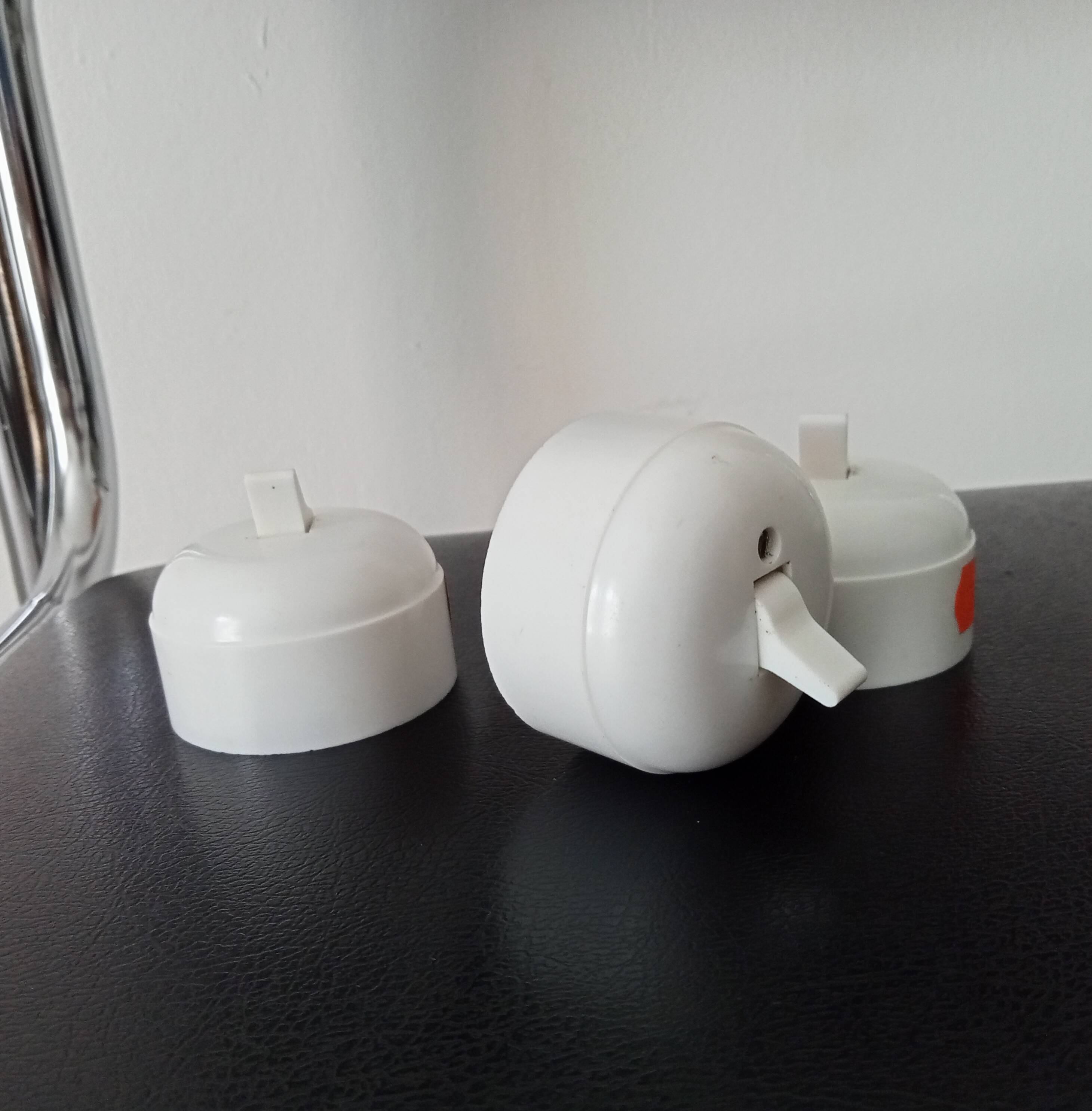 Set of 3 vintage Legrand two-way switches from the 70s/80s