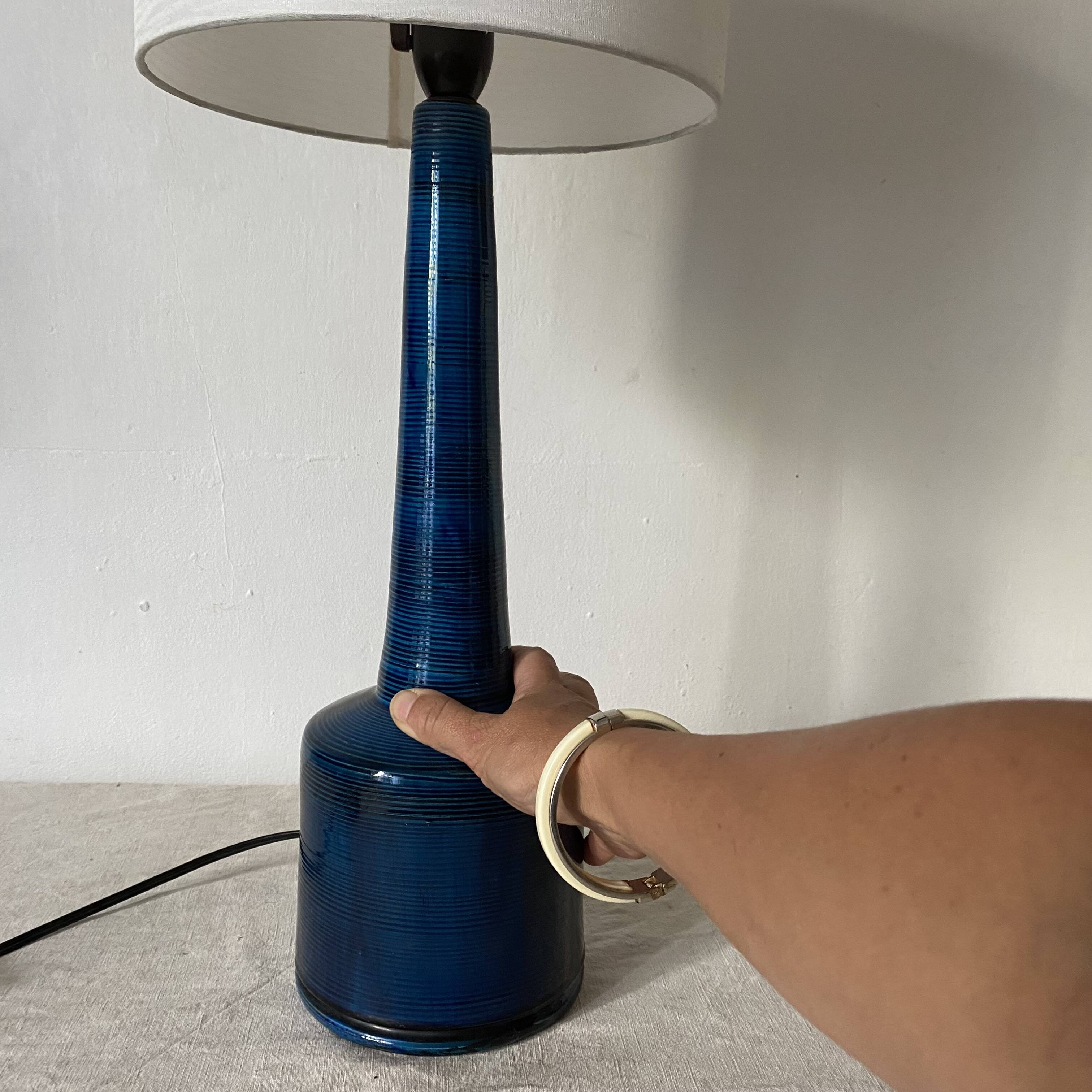 Vintage Scandinavian ceramic lamp, 70s