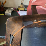 Kroken red leather armchair