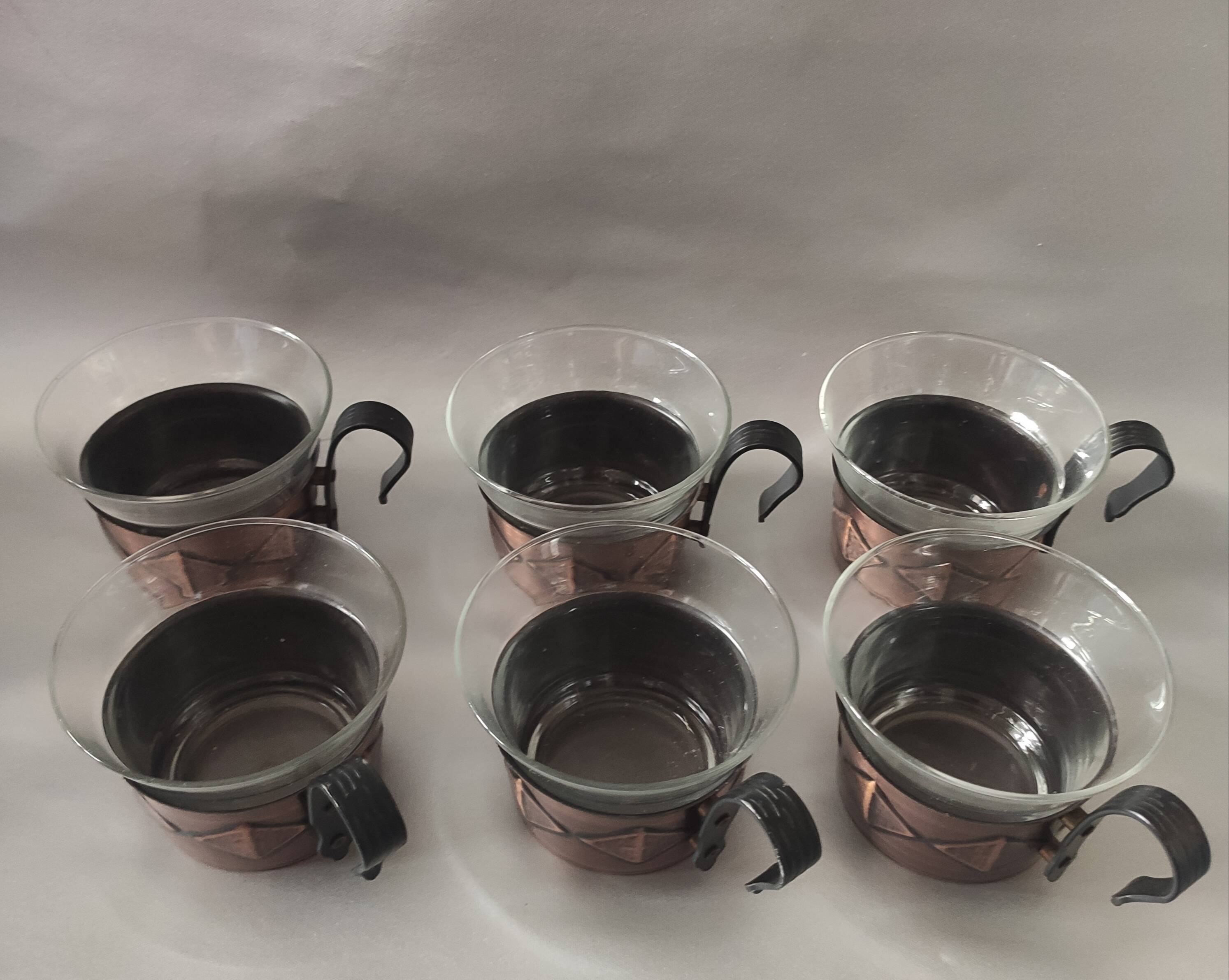 Vintage tea service, Mainz Jenaer Glass