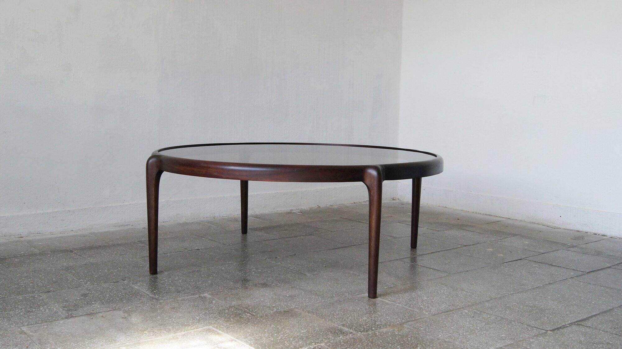 Large Mid-Century Coffee Table in Mahogany
