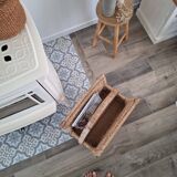 Rattan magazine holder