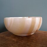 Empty bowl onyx alabaster pocket