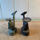 Anciens bougeoirs en bronze XIXeme