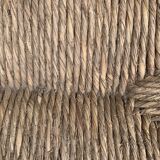 Wooden and straw stool