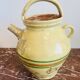 Old Savoyard pottery, decorated with orange and green edging