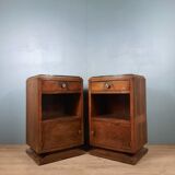 Pair of Art Deco style bedside tables