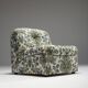 Fauteuil fleuri du milieu du siècle, Italie, années 1960