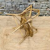 Vintage rattan armchair