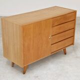 U-458 oak sideboard by Jiri Jiroutek for Interier Praha 1960