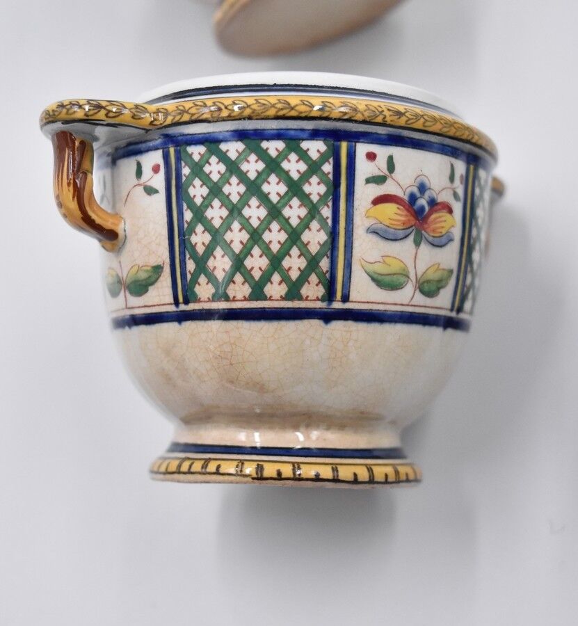 Service a cream Sarreguemines montmorency uc 6 pots 1 tray